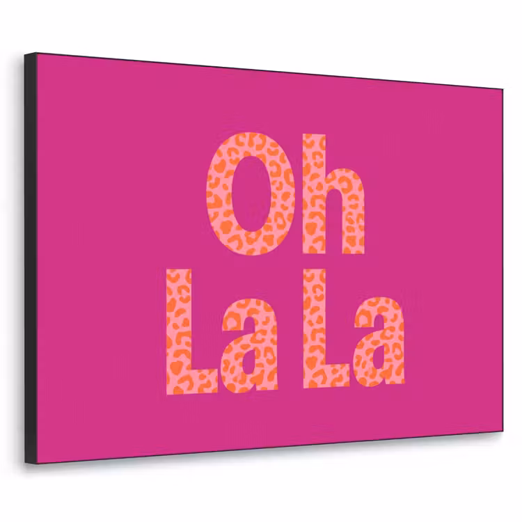 Art Frame - Oh la la - Leopardenmuster - Rosa — 1