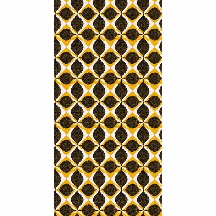 Tapete - Gelb – Schwarz – Geometrisch – Retro – Struktur — 2
