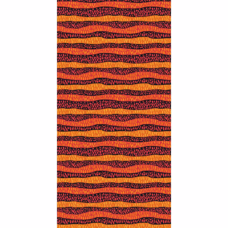 Tapete - Orange – Rosa – Ausdrucksstark – Muster — 2