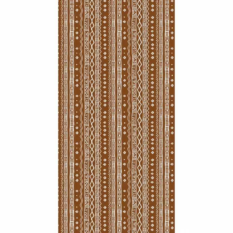 Tapete - Schokoladenbraun – Ethno – Tribal – Muster — 2