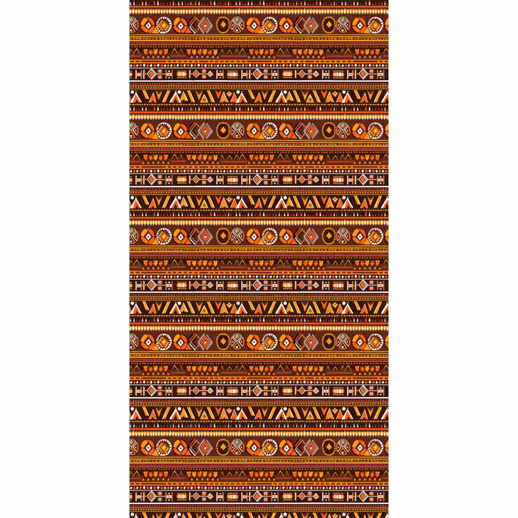 Tapete - Orange – Ethnisch – Tribal – Geometrisch – Muster — 2
