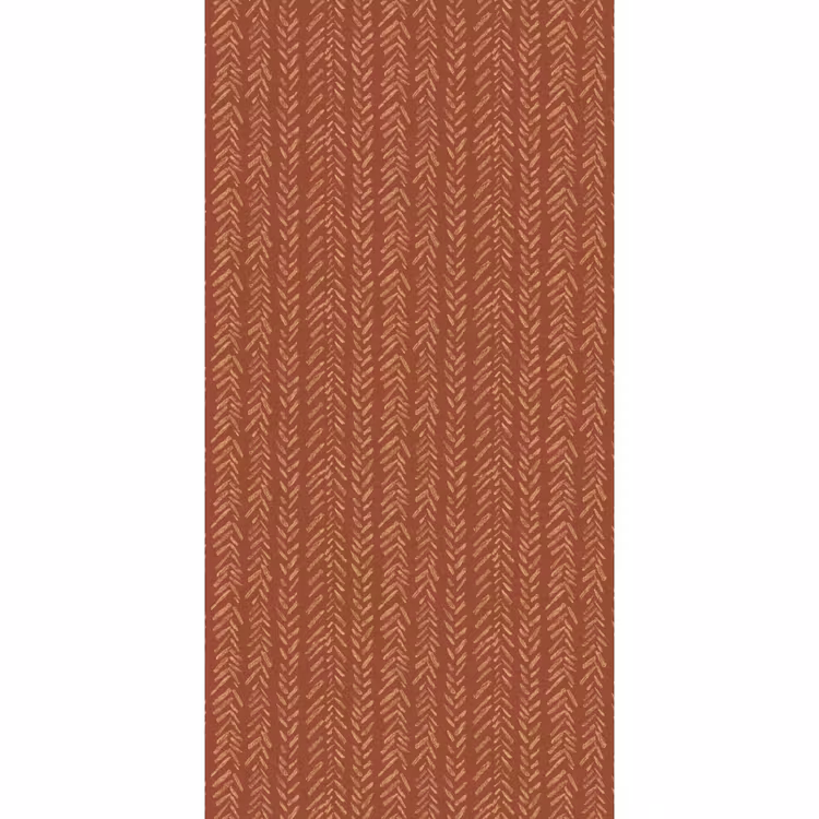Tapete - Terrakotta – Fischgrätmuster – Handgefertigt – Muster — 2