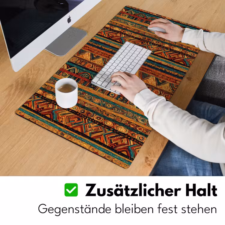 Schreibtischunterlage - Farbenfroh – Ethnisch – Folkloristisch – Gemustert — 3