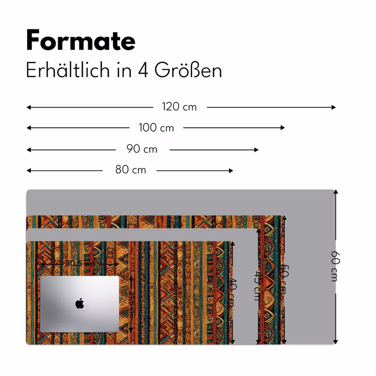 Schreibtischunterlage - Farbenfroh – Ethnisch – Folkloristisch – Gemustert — 5