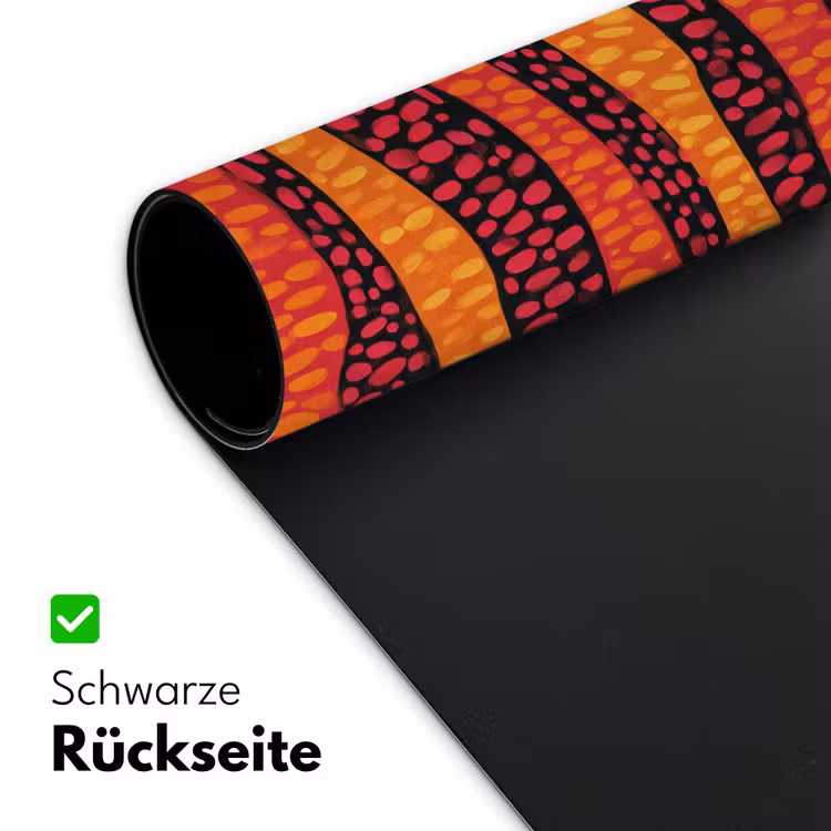 Schreibtischunterlage - Orange – Rosa – Ausdrucksstark – Muster — 2