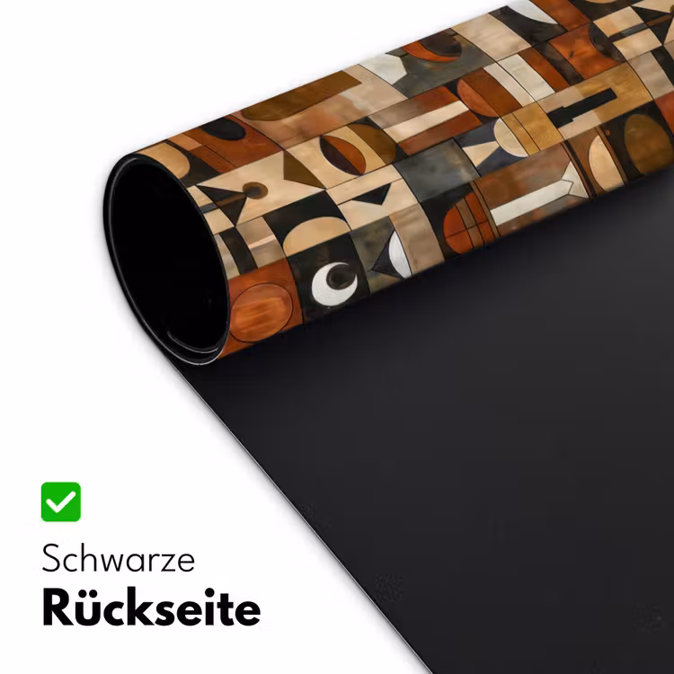 Schreibtischunterlage - Terrakotta – Geometrisch – Mid-Century – Muster — 2
