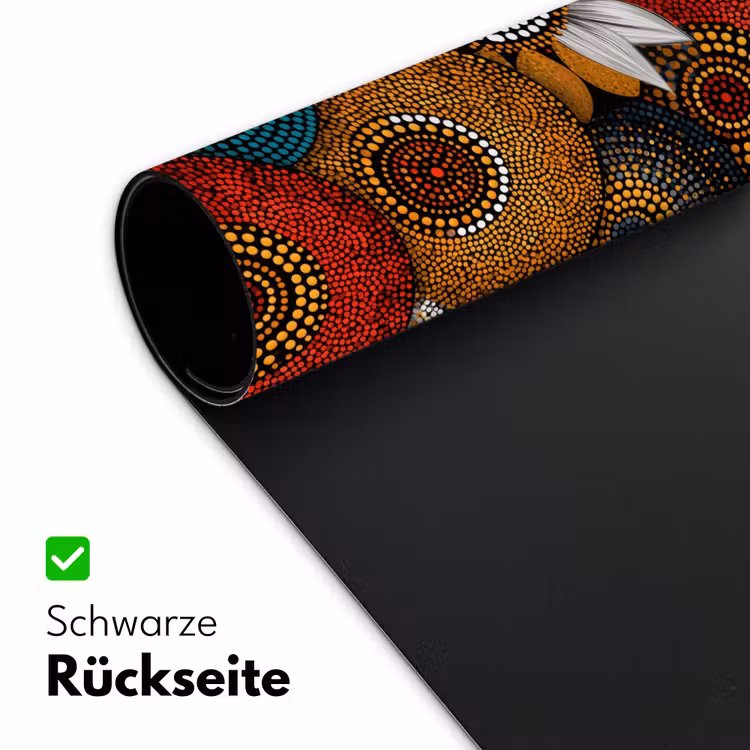 Schreibtischunterlage - Farbenfroh – Aborigine – Punktmalerei – Botanisch – Muster — 2