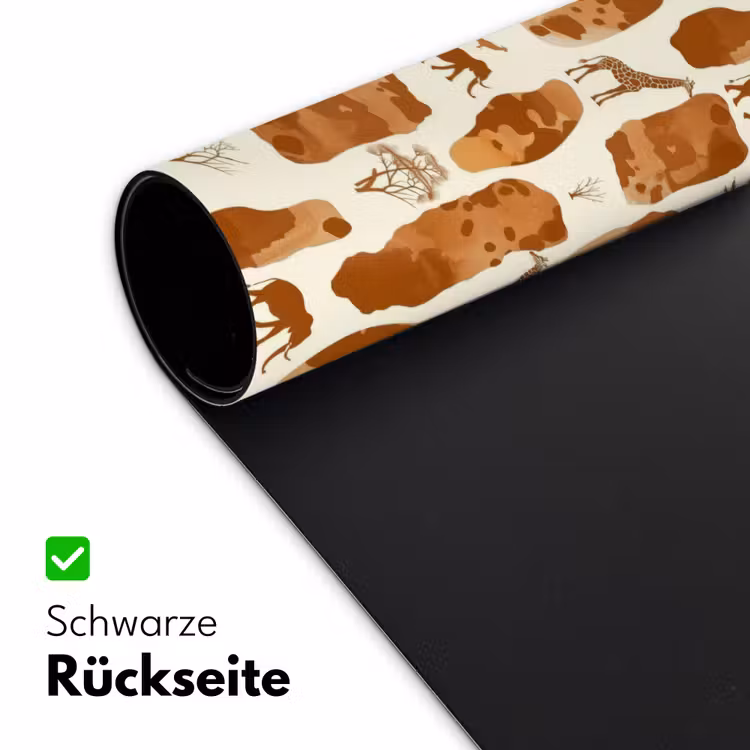 Schreibtischunterlage - Terrakotta – Safari – Tiere – Muster — 2