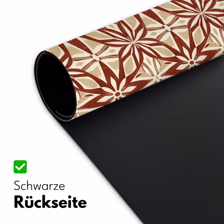 Schreibtischunterlage - Bordeauxrot – Geometrisch – Fliese – Muster — 2