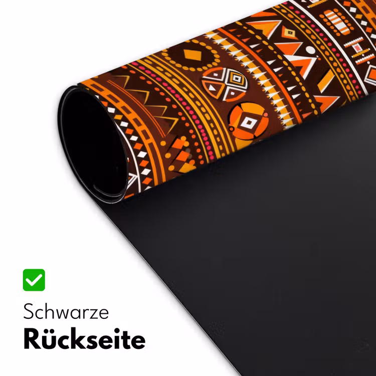 Schreibtischunterlage - Orange – Ethnisch – Tribal – Geometrisch – Muster — 2