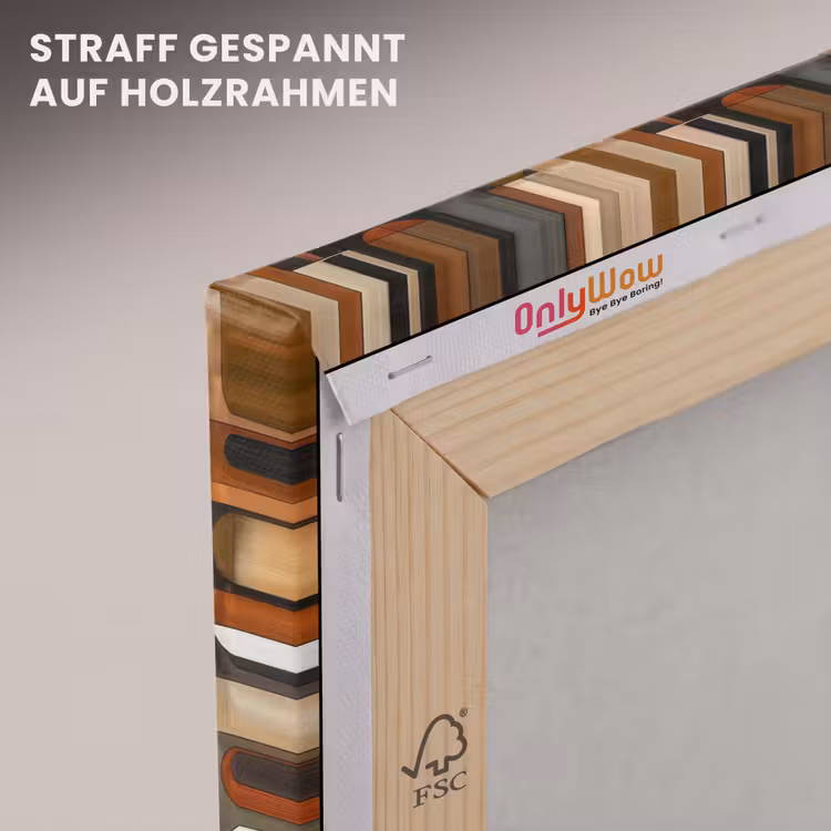 Leinwandbild - Terrakotta – Geometrisch – Mid-Century – Muster — 5