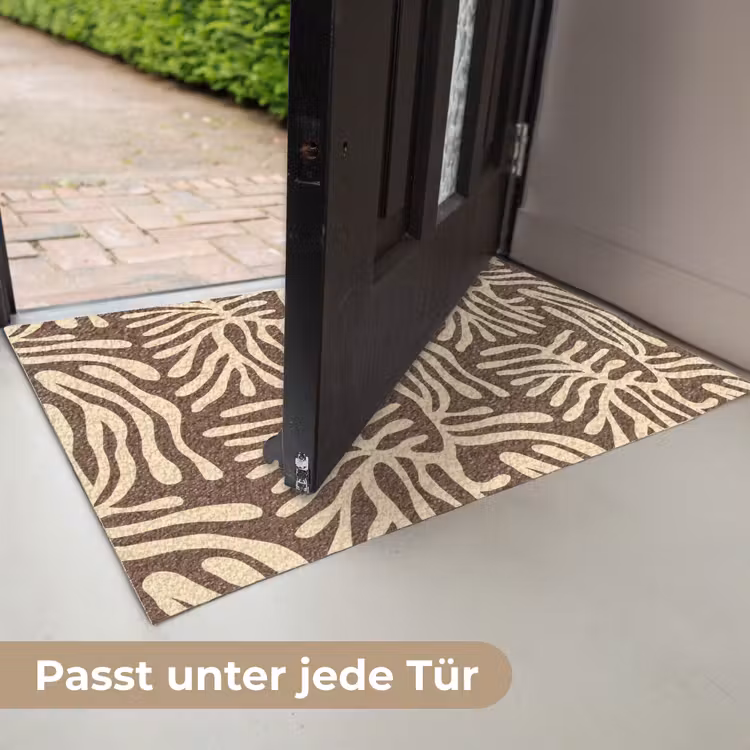 Fußmatte - Braun – Koralle – Ausdrucksstark – Muster — 7