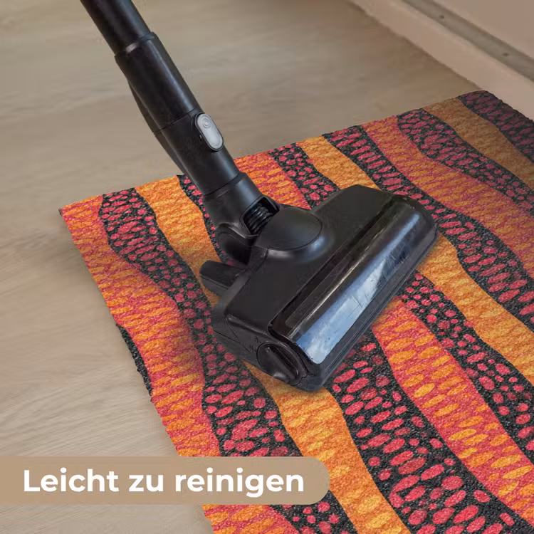 Fußmatte - Orange – Rosa – Ausdrucksstark – Muster — 9