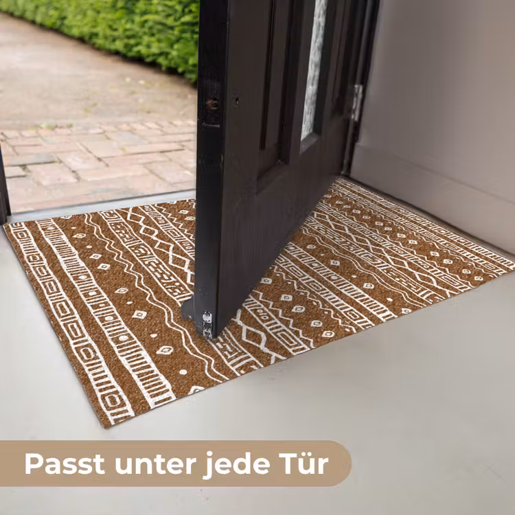 Fußmatte - Schokoladenbraun – Ethno – Tribal – Muster — 7