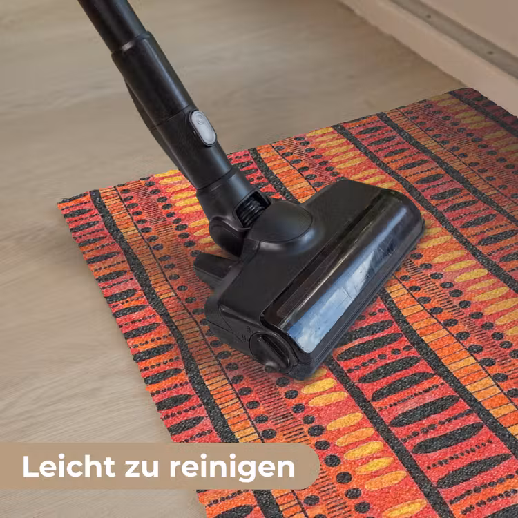 Fußmatte - Rot – Orange – Ethnisch – Ausdrucksstark – Muster — 9