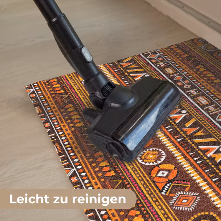 Fußmatte - Orange – Ethnisch – Tribal – Geometrisch – Muster — 9