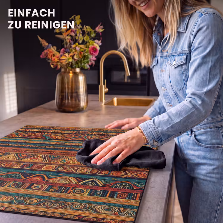 Herdabdeckplatte - Farbenfroh – Ethnisch – Folkloristisch – Gemustert — 6