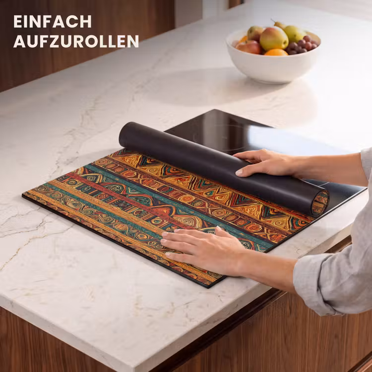 Herdabdeckplatte - Farbenfroh – Ethnisch – Folkloristisch – Gemustert — 7