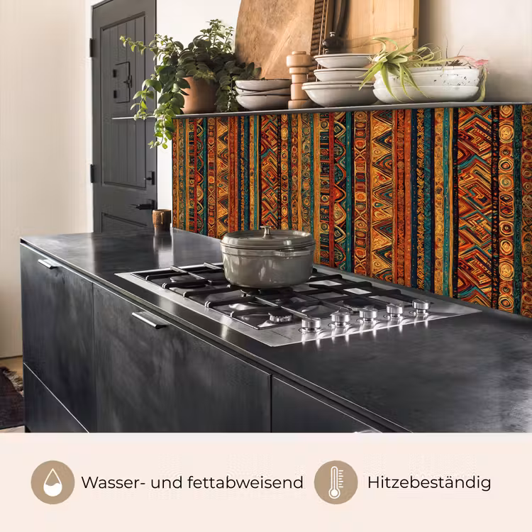 Küchenrückwand - Farbenfroh – Ethnisch – Folkloristisch – Gemustert — 5