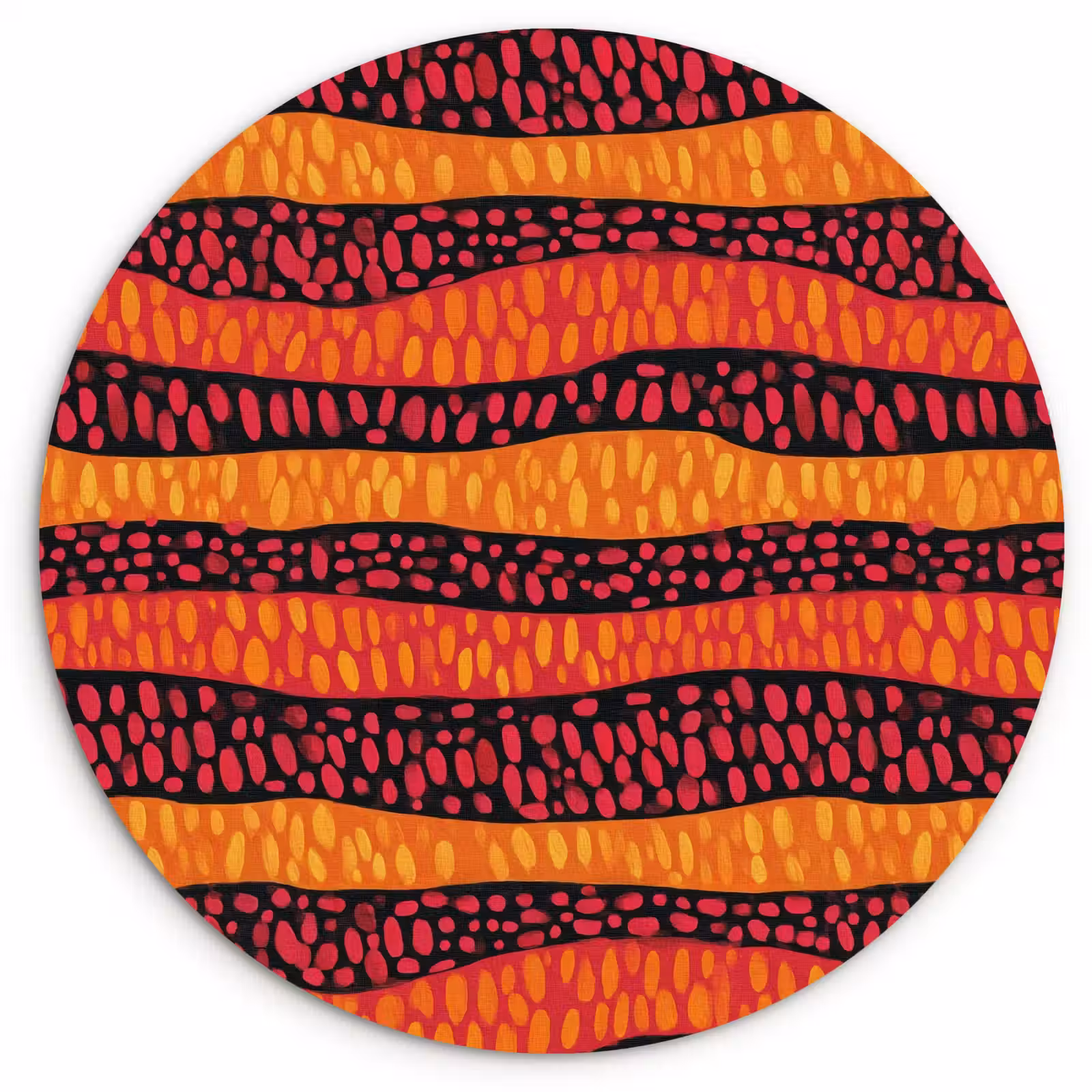 Forexbild Rund - Orange – Rosa – Ausdrucksstark – Muster — 1