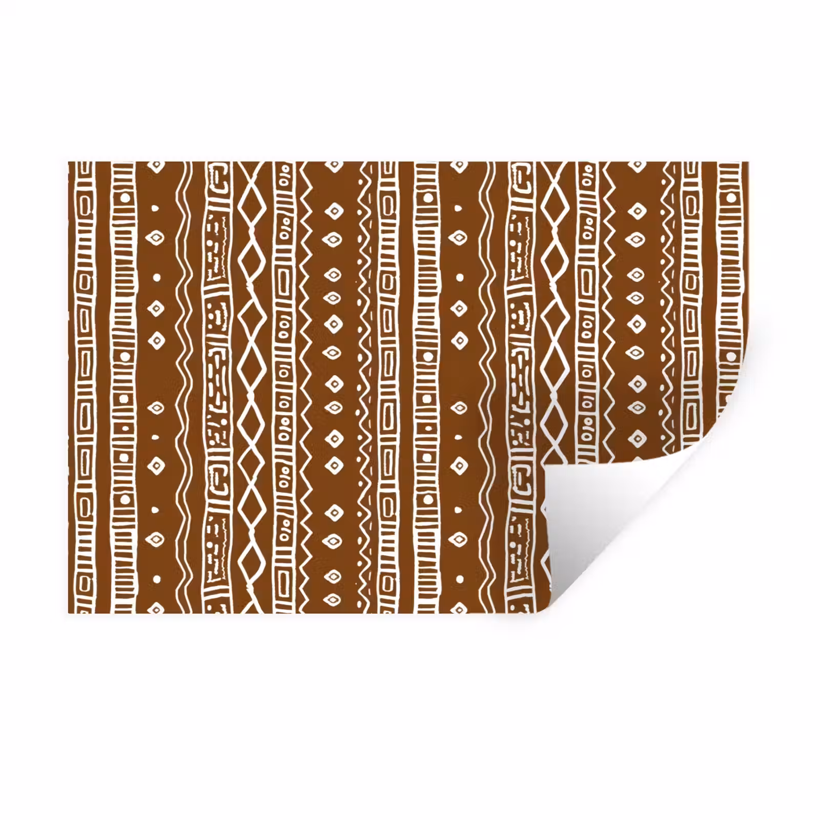 Wandtattoo – Schokoladenbraun – Ethno – Tribal – Muster — 1