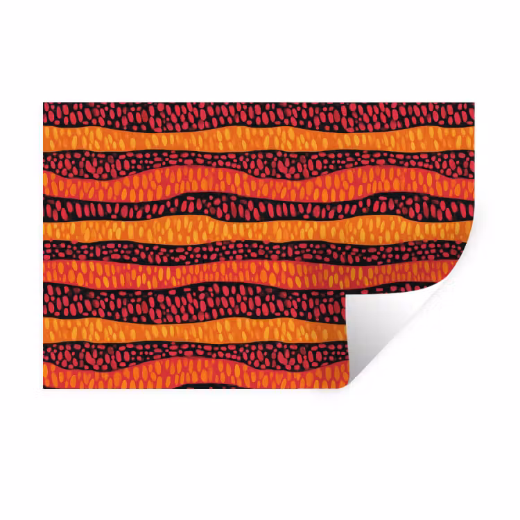 Wandtattoo – Orange – Rosa – Ausdrucksstark – Muster — 1