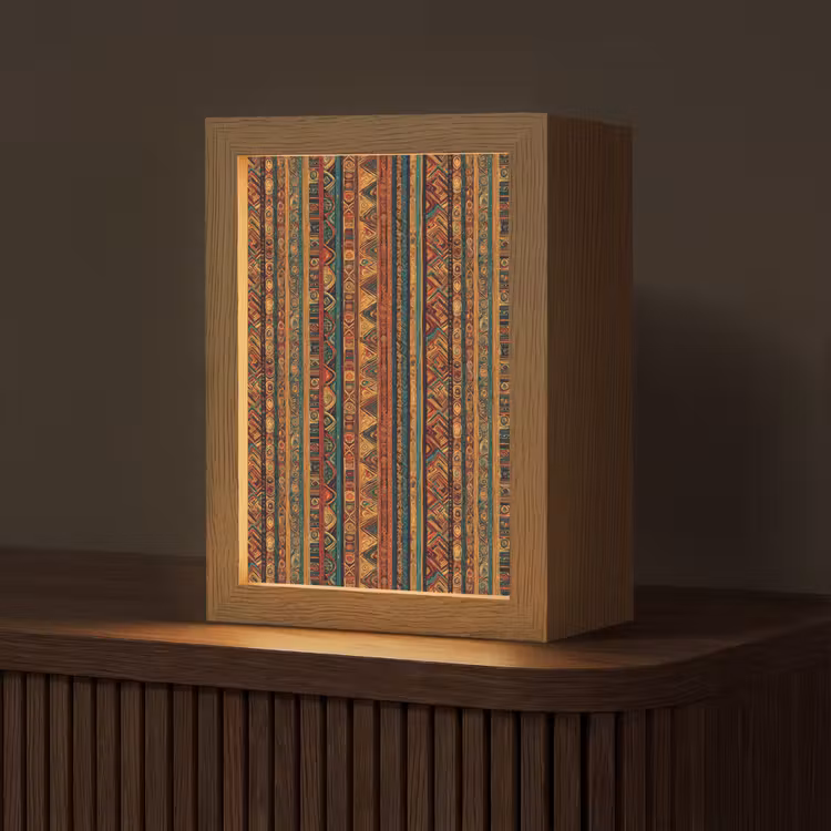Personalisierte Lightbox - Farbenfroh – Ethnisch – Folkloristisch – Gemustert — 1