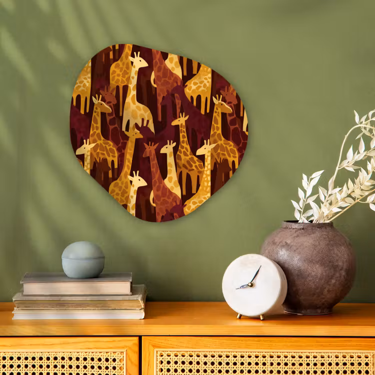 Forexbild Organische Form - Braun – Giraffen – Safari – Muster — 2