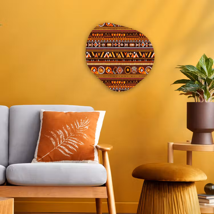 Forexbild Organische Form - Orange – Ethnisch – Tribal – Geometrisch – Muster — 3