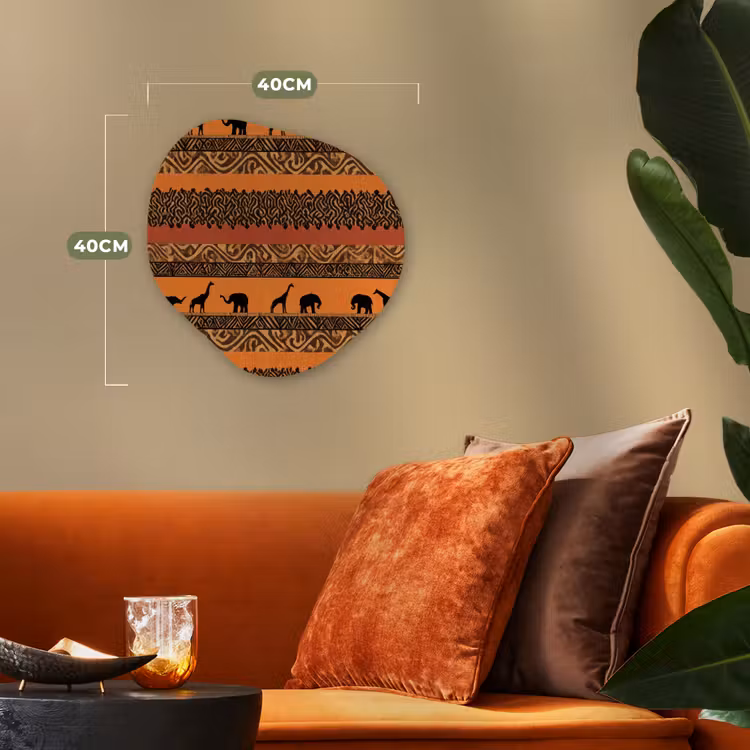 Forexbild Organische Form - Orange – Safari – Afrikaans – Tiere – Muster — 4