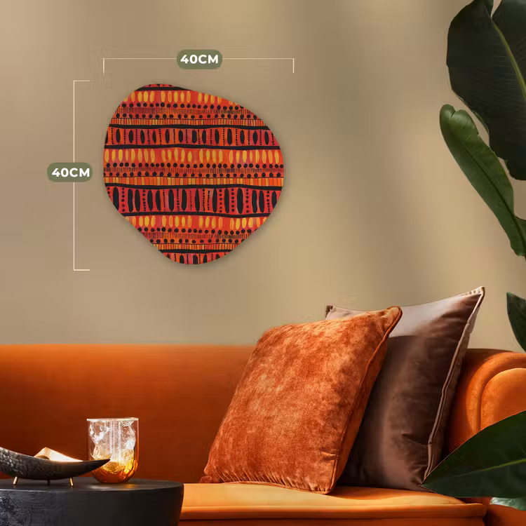 Forexbild Organische Form - Rot – Orange – Ethnisch – Ausdrucksstark – Muster — 4