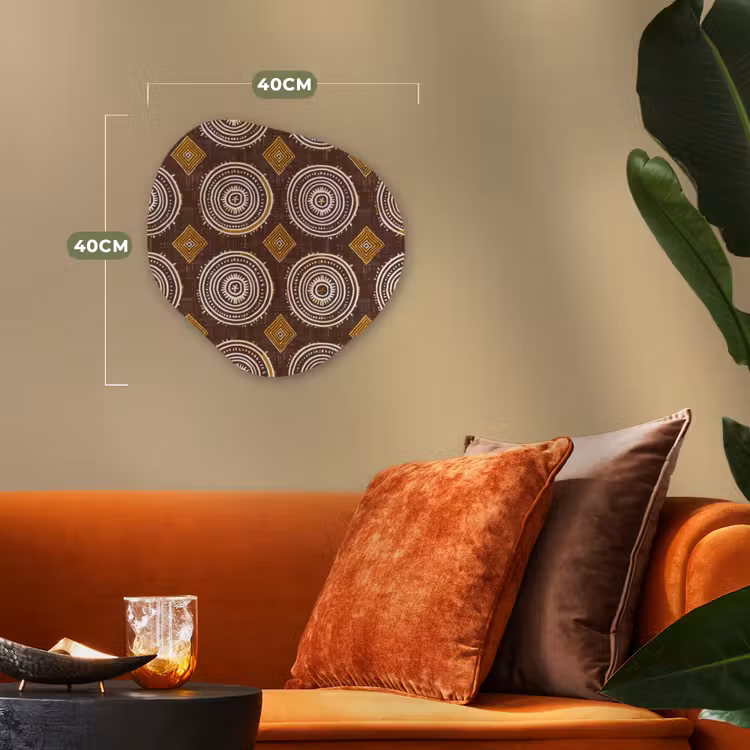 Forexbild Organische Form - Schokoladenbraun – Ethno – Tribal – Kreise – Muster — 4