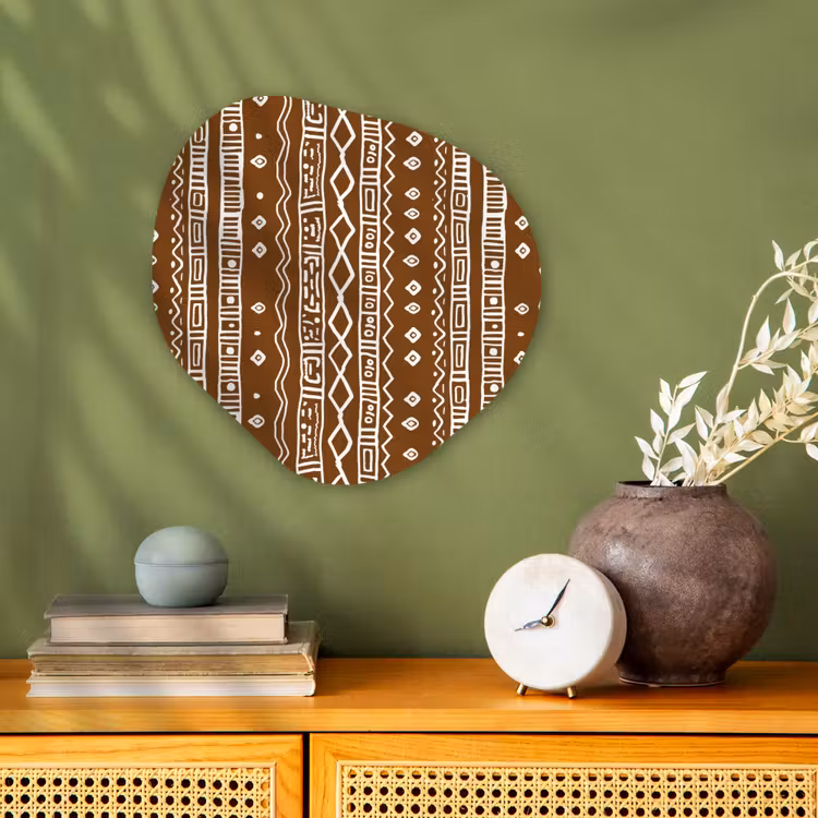 Forexbild Organische Form - Schokoladenbraun – Ethno – Tribal – Muster — 2