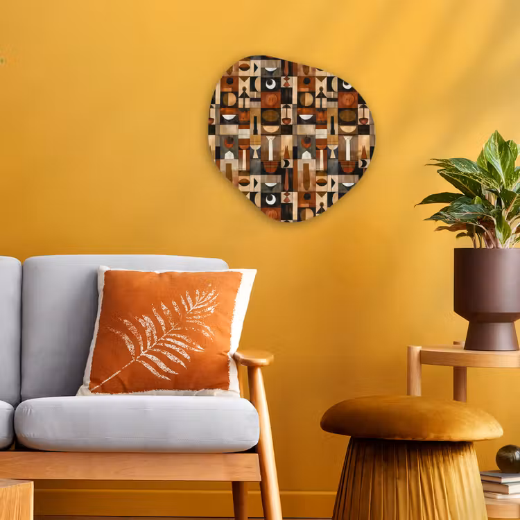 Forexbild Organische Form - Terrakotta – Geometrisch – Mid-Century – Muster — 3
