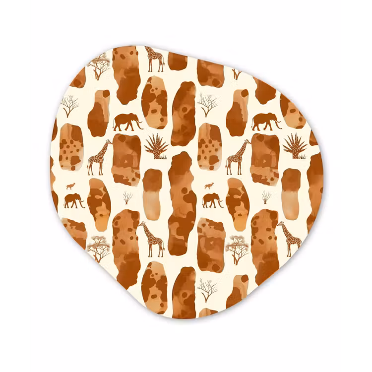 Forexbild Organische Form - Terrakotta – Safari – Tiere – Muster — 1