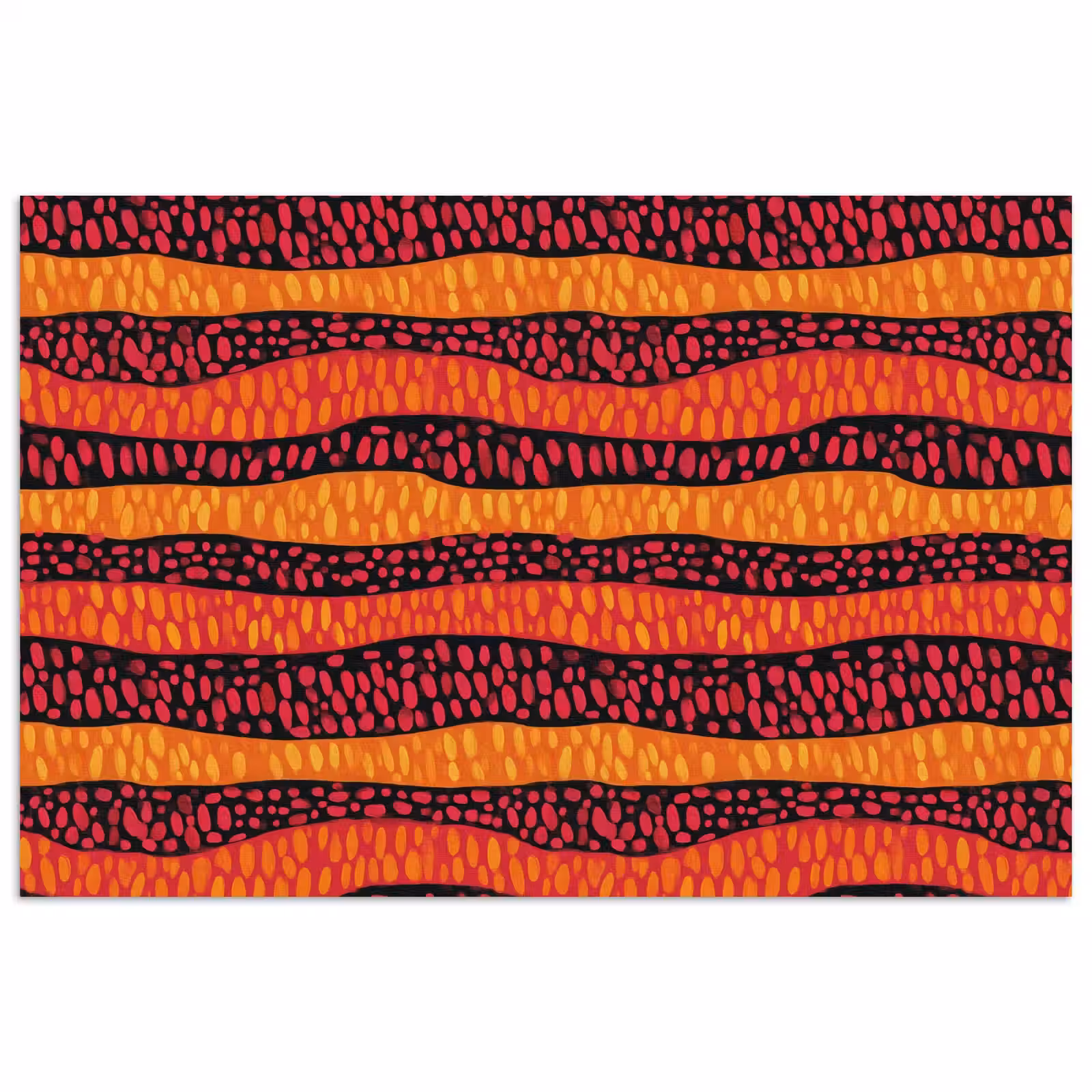 Poster - Orange – Rosa – Ausdrucksstark – Muster — 1
