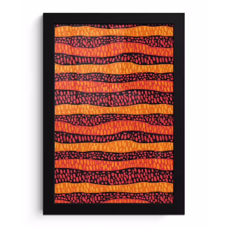 Bilder mit Rahmen - Orange – Rosa – Ausdrucksstark – Muster — 1