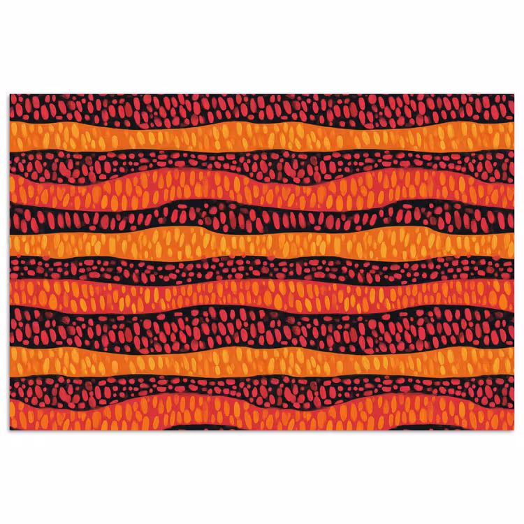 Poster - Orange – Rosa – Ausdrucksstark – Muster — 1
