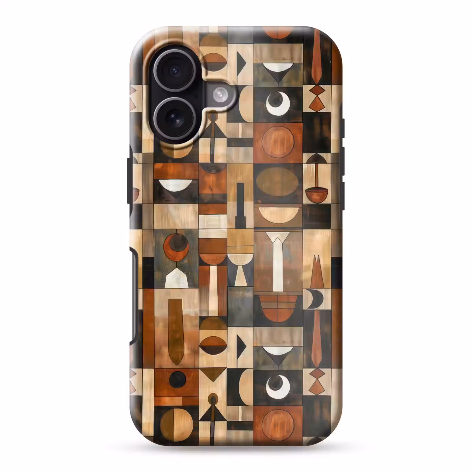 Handyhülle Toughcase - Terrakotta – Geometrisch – Mid-Century – Muster — 1