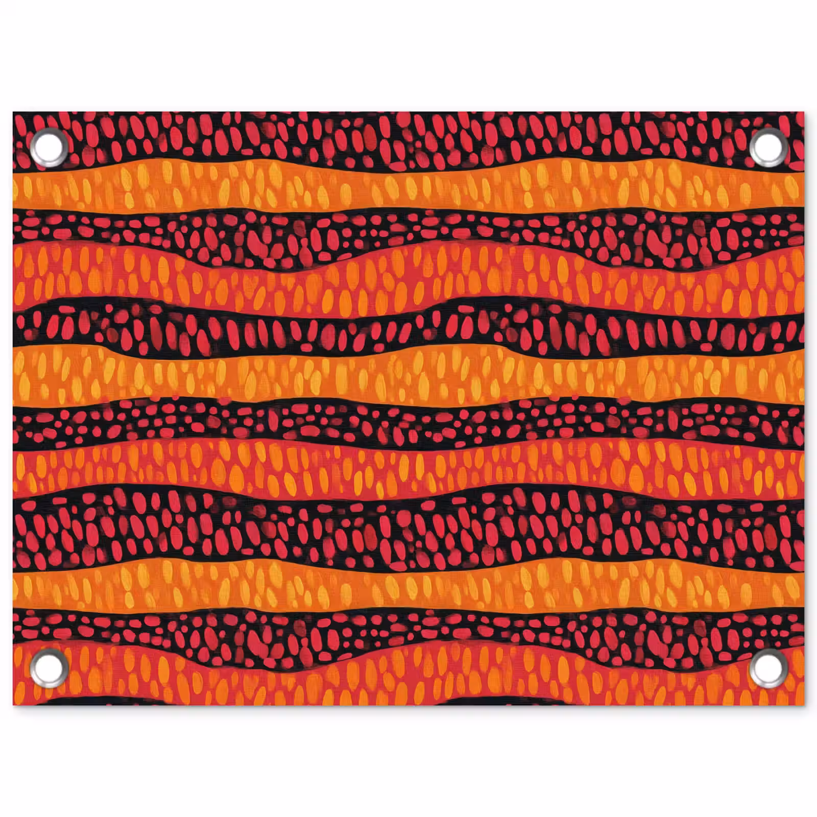 Gartenposter - Orange – Rosa – Ausdrucksstark – Muster — 1