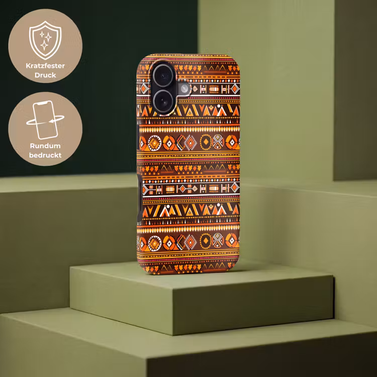 Handyhülle Toughcase - Orange – Ethnisch – Tribal – Geometrisch – Muster — 7