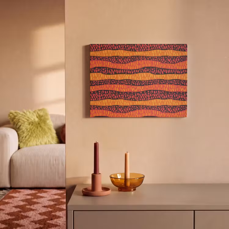 Akustikbild - Orange – Rosa – Ausdrucksstark – Muster — 2