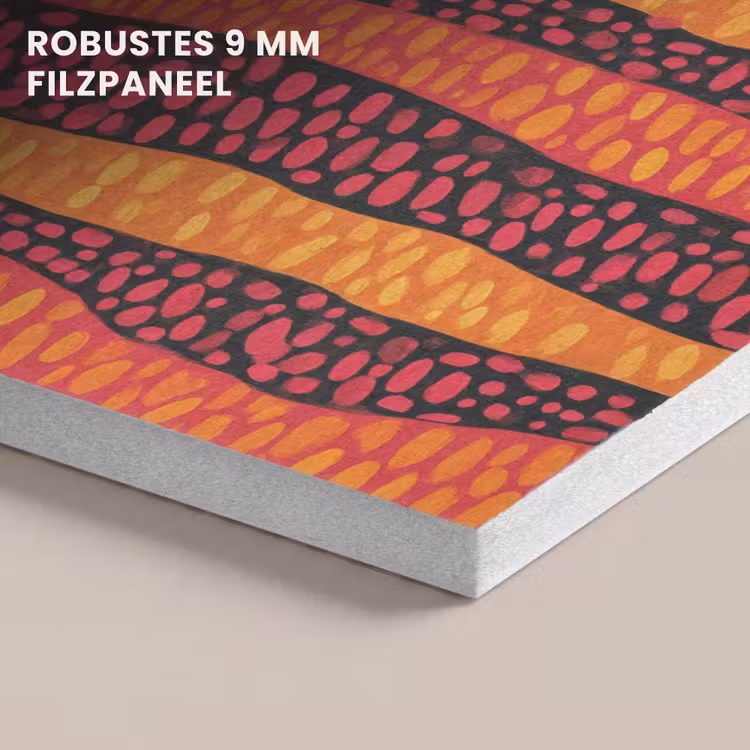 Akustikbild - Orange – Rosa – Ausdrucksstark – Muster — 5