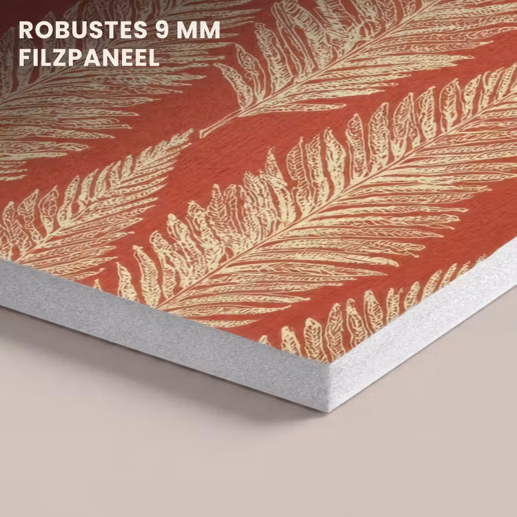 Akustikbild - Rot – Botanisch – Farn – Muster — 5