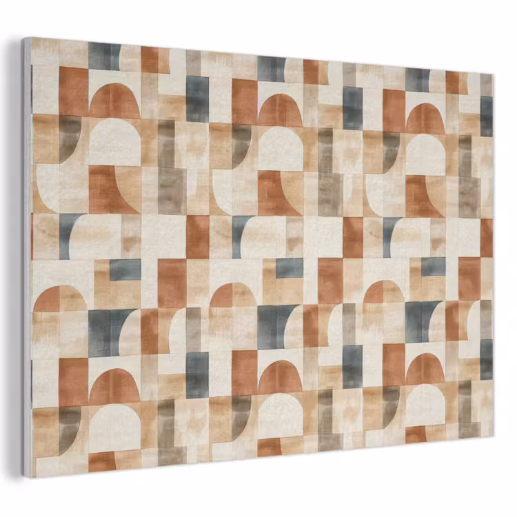 Akustikbild - Terrakotta – Geometrisch – Aquarell – Textur — 1