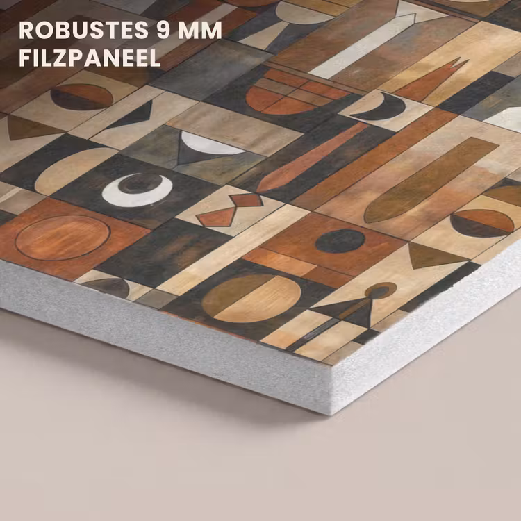 Akustikbild - Terrakotta – Geometrisch – Mid-Century – Muster — 5