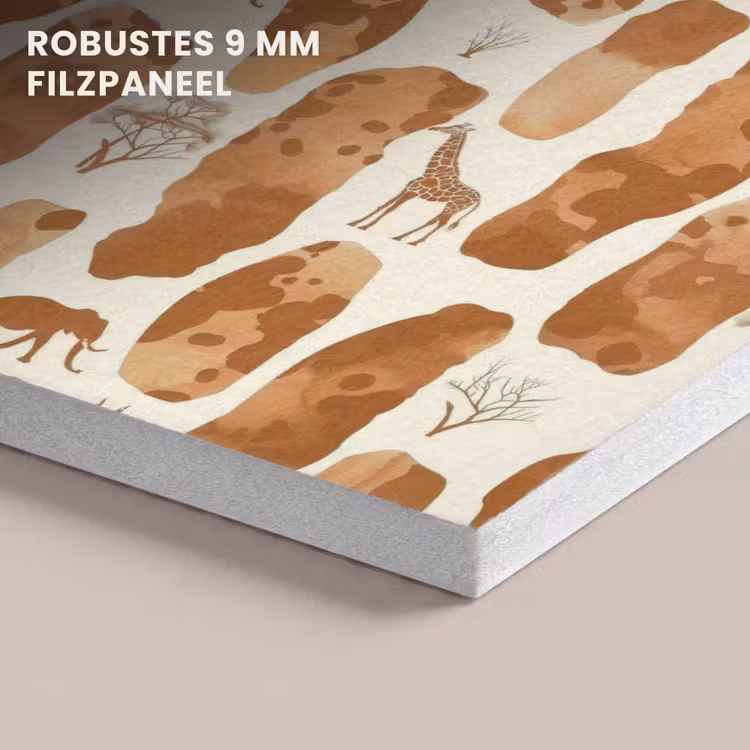 Akustikbild - Terrakotta – Safari – Tiere – Muster — 5