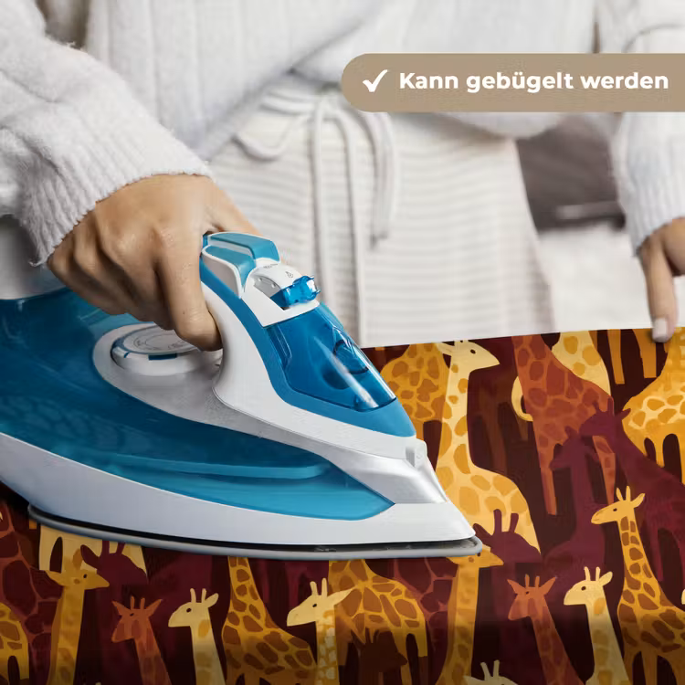 Wandteppich - Braun – Giraffen – Safari – Muster — 10