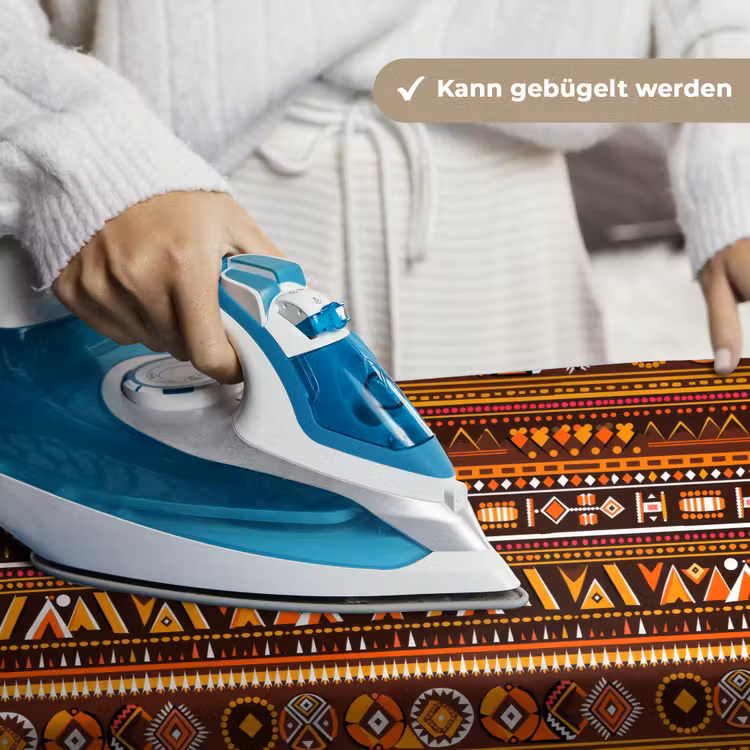 Wandteppich - Orange – Ethnisch – Tribal – Geometrisch – Muster — 10