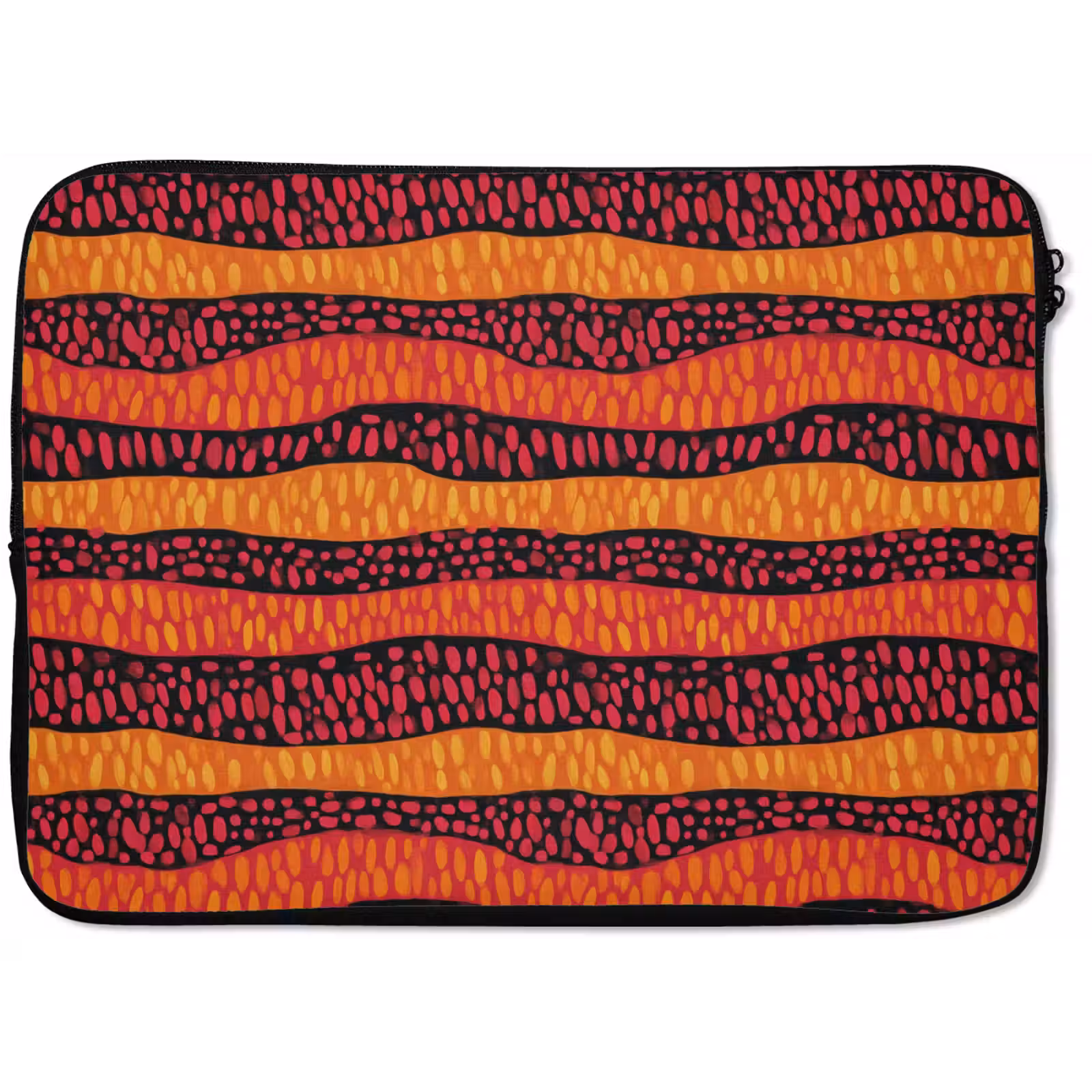 Laptop hülle - Orange – Rosa – Ausdrucksstark – Muster — 1